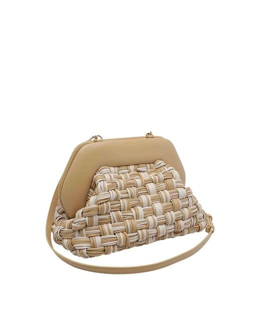 THEMOIRÈ Natural Tia Microweaved Handbag