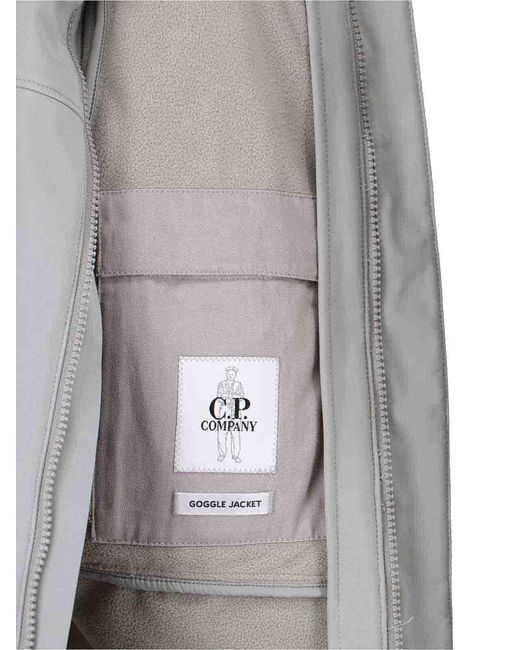 C P Company Gray Vest With Hood for men