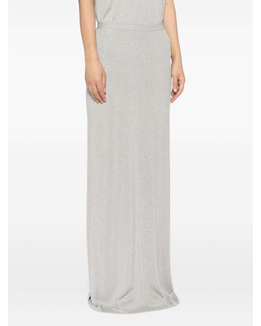 Tom Ford White Embellished Maxi Skirt