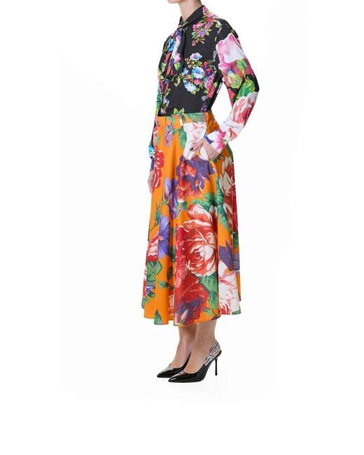 Moschino Red Roses Gonna