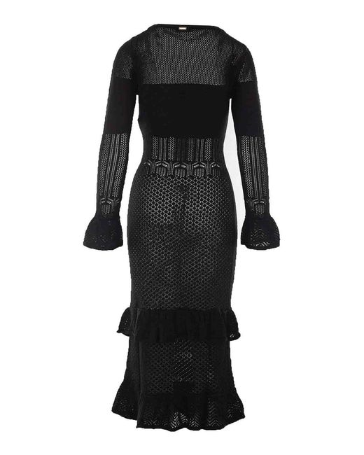 Twinset Black Knitted Dress