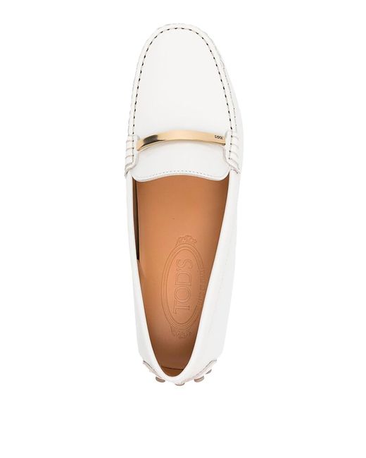 Tod's White Loafers