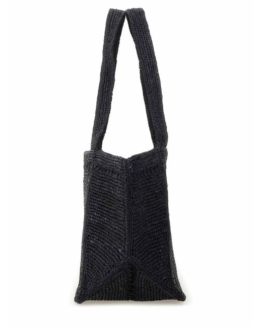 Patou Black Large Trapeze Tote Bag