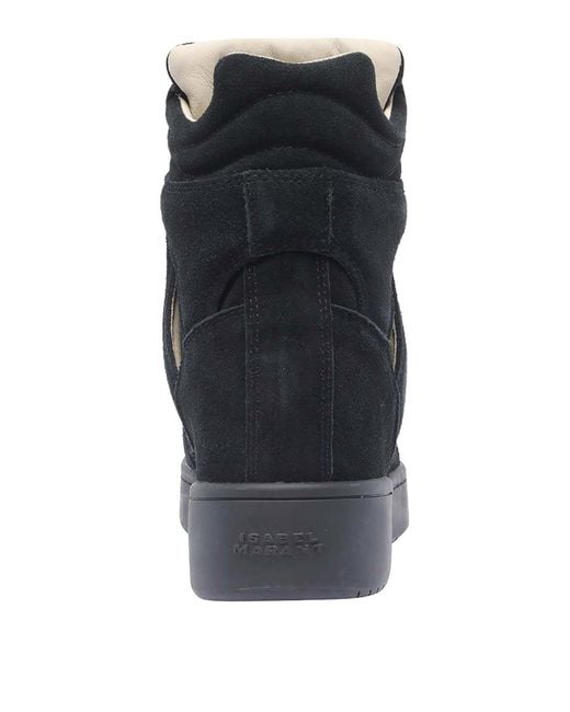 Isabel Marant Black Bekett High Top Sneakers