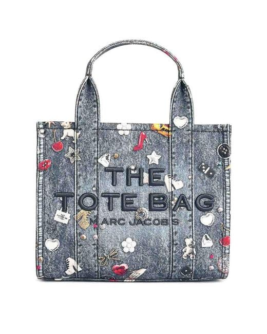 Marc Jacobs Blue The Small Tote Denim Bag