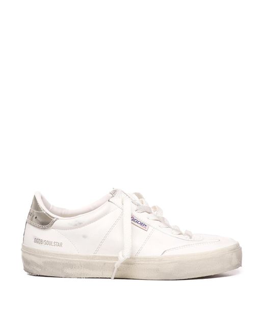 Golden Goose Deluxe Brand White Soulstar Leather Sneakers