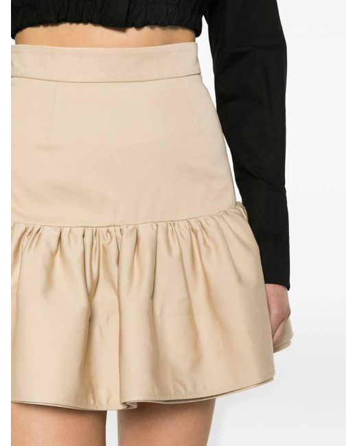 Patou Natural Skirt With Flounces