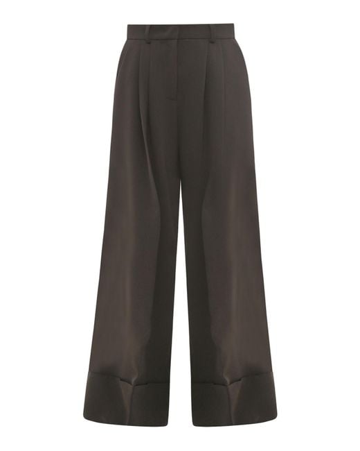 Moschino Gray Jersey Pants With Pinces