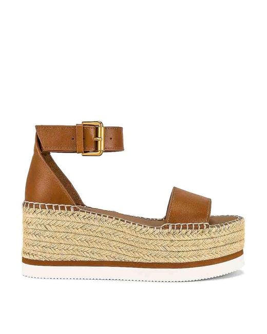 See By Chloé Metallic Glyn Espadrillas Plateau