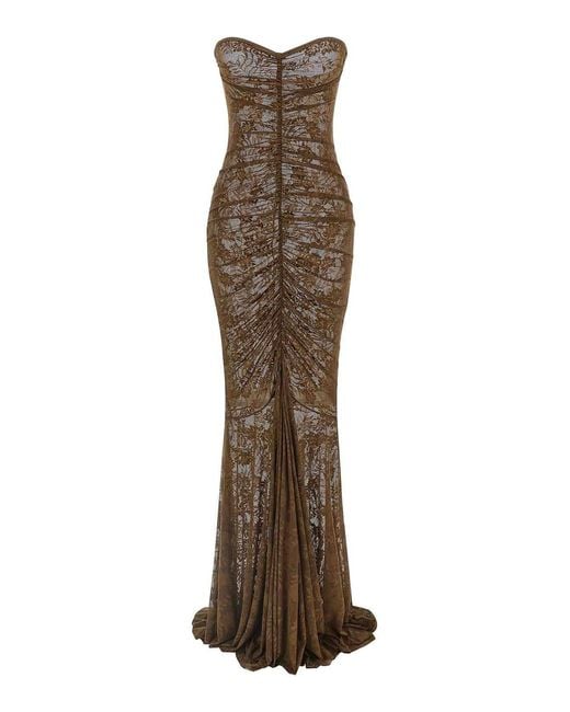Norma Kamali Brown Mermaid Dress