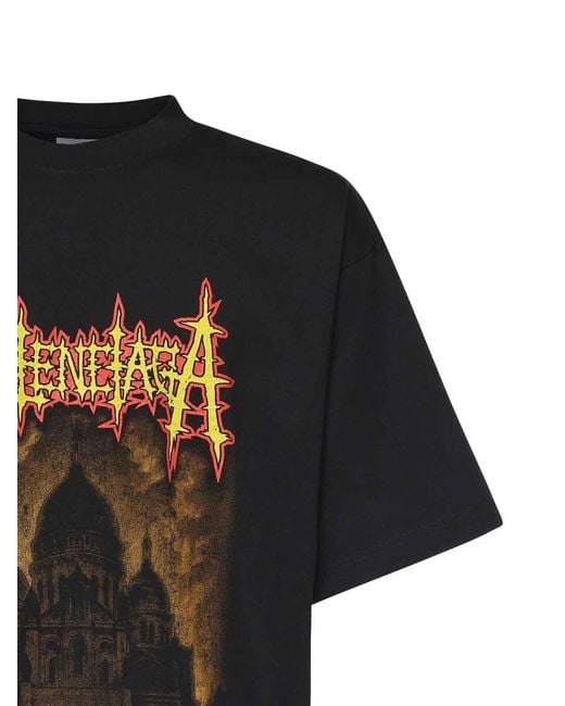 Balenciaga Black T-Shirts And Polos Cotton for men