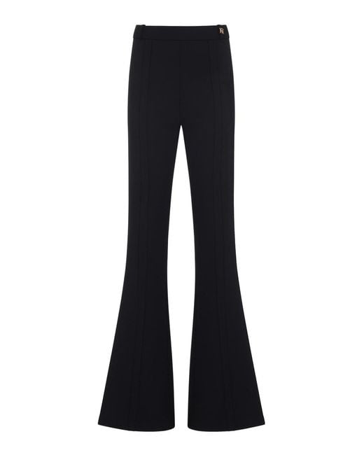 Elisabetta Franchi Blue Flare Pants