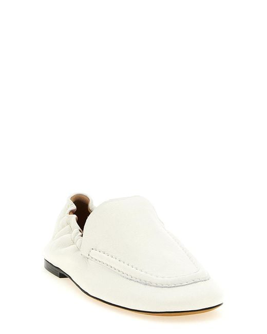 Odissi White Siena Nappa Moccasins