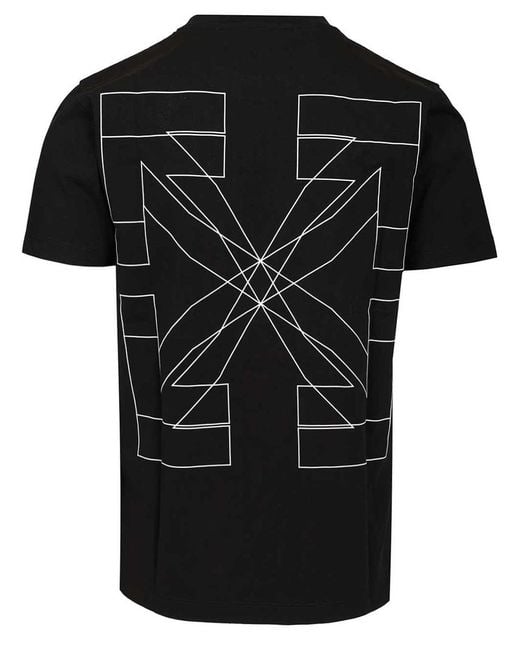 Off-White c/o Virgil Abloh Black Outline Double Arrow Slim T-Shirt for men