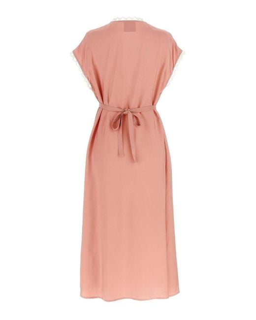 Sleeper The Bow Dress in Pink | Lyst