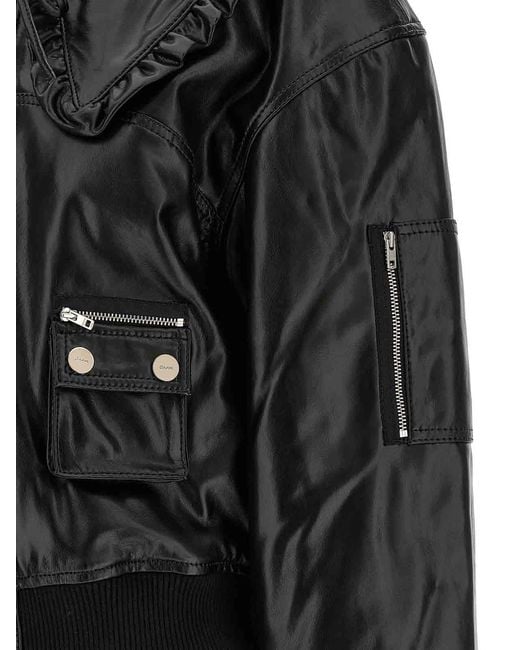 Ganni Black '7093 Future' Bomber Jacket