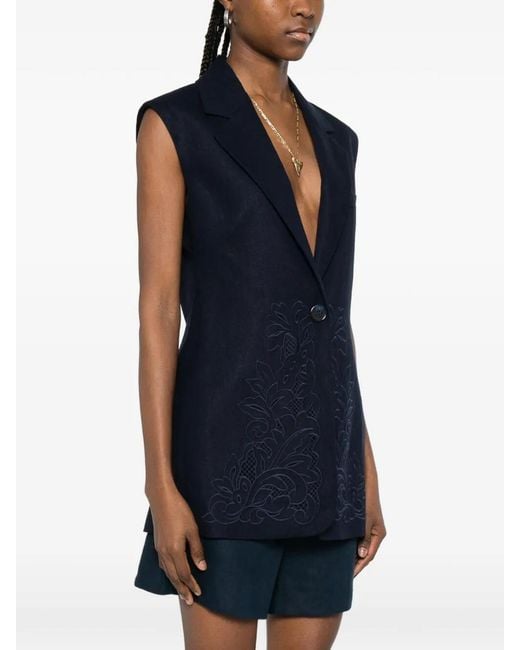 Twinset Blue Gilet