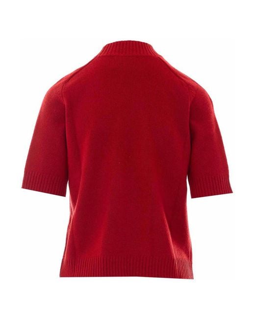 Loulou de Saison Red Loulou De Saison Ruth Knitted T-Shirt