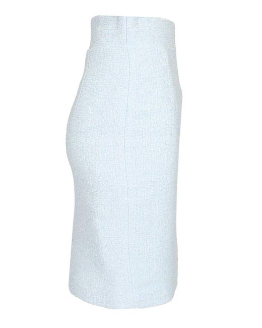 Tagliatore Blue Nell Midi Skirt
