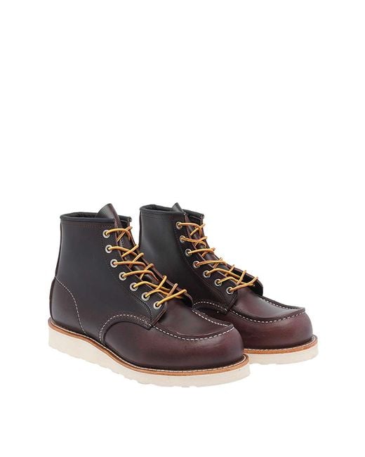 Red Wing Black Shoe Classic Moc Laced Shoes for men