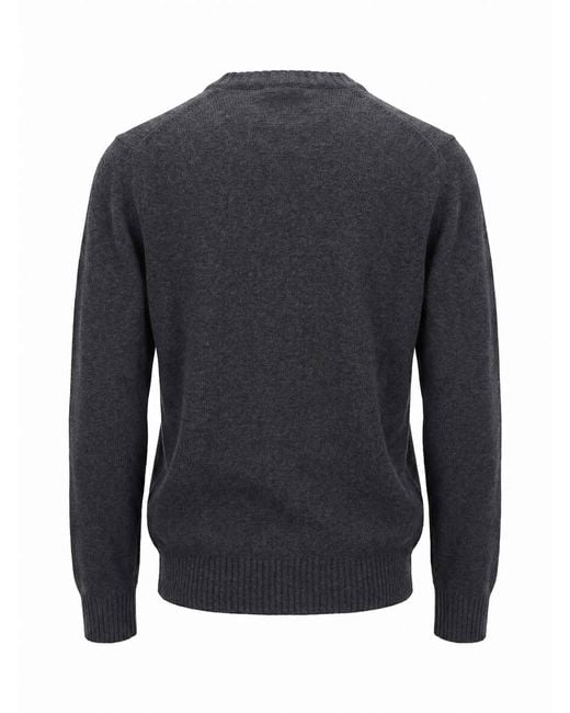 Malo Blue Cashmere Round Neck for men