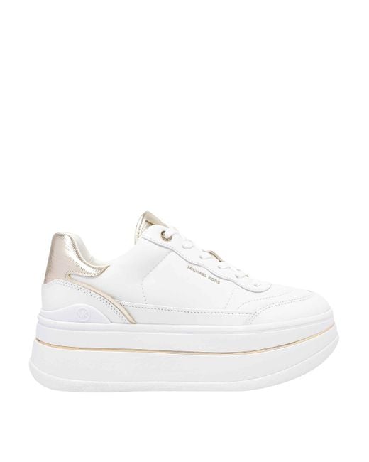 MICHAEL Michael Kors Women's White Michael Hayes Platform Lace-Up