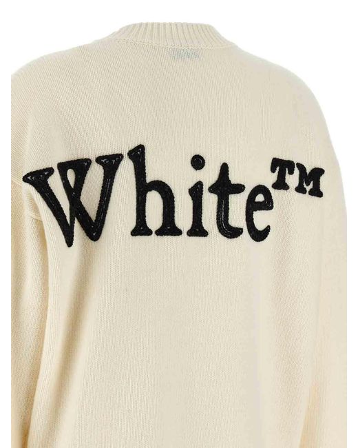 Off-White c/o Virgil Abloh Natural Bookish Shared' Sweater