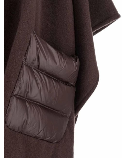 Herno Brown Giaccone Mantella With Ultralight Resort Hdm