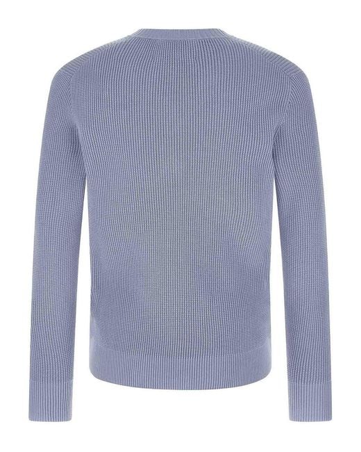 Ballantyne Blue Argyle Pattern Sweater for men
