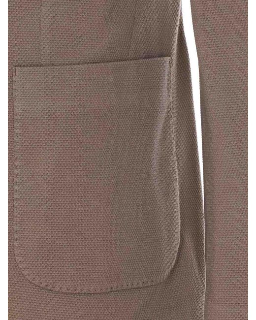Circolo 1901 Brown Double Breasted Jacket for men