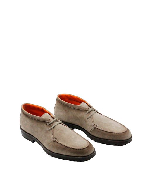 Santoni Brown Ankle Boots for men