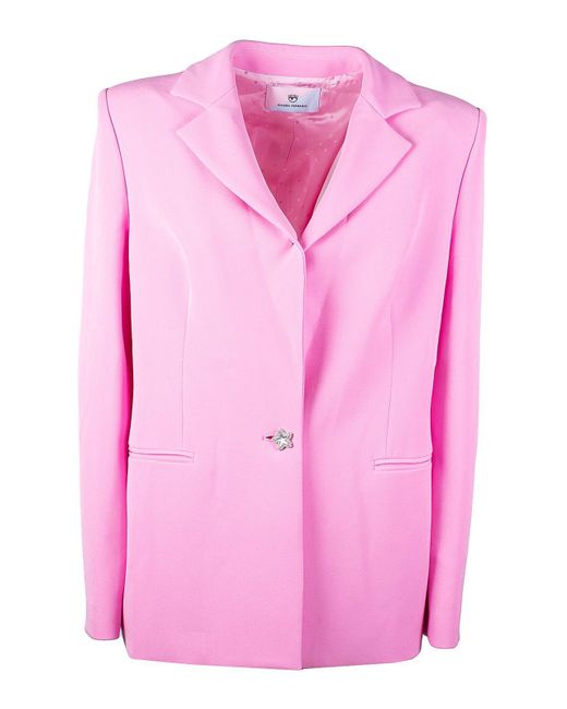 Chiara Ferragni Pink Cady Jacket