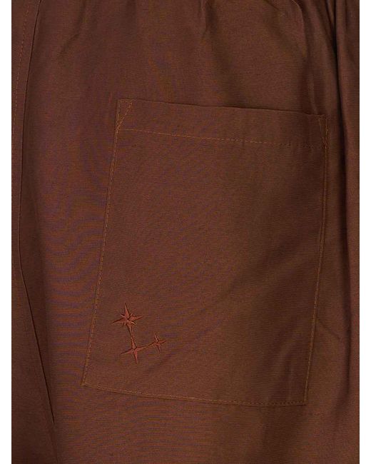 Laneus Brown Short for men