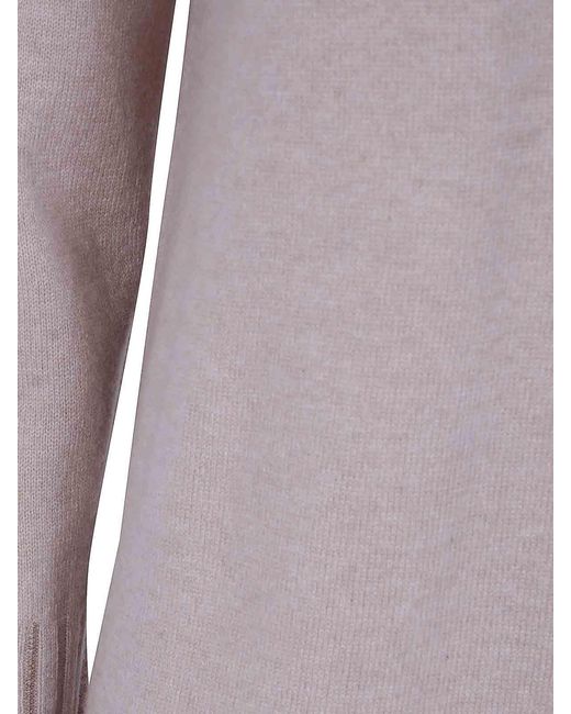 Fabiana Filippi Purple Platinum Turtle Neck Knit Dress