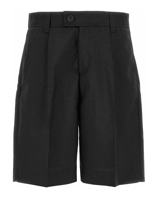 mfpen Black Classic Bermuda Shorts for men