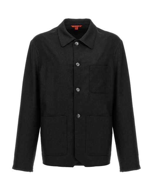 Barena Black Visal Overshirt for men