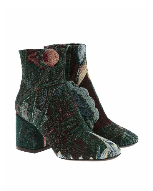 KENZO Green Daria Ankle Boots
