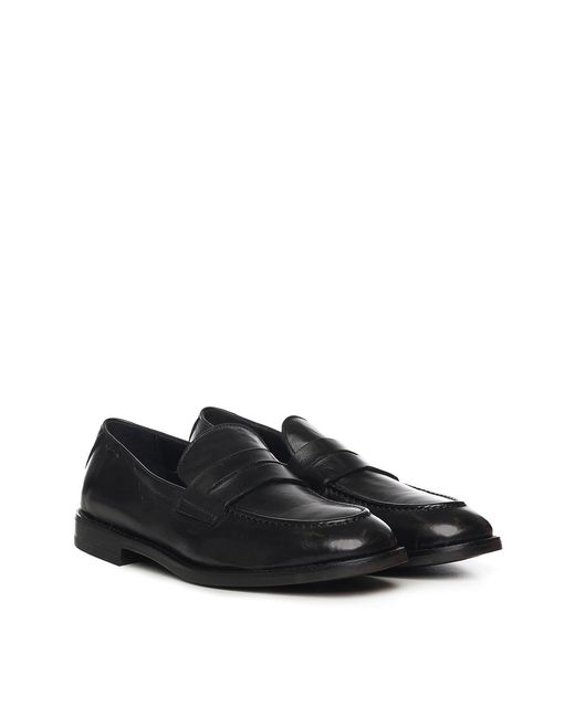 Alexander Hotto Black Leather Loafer for men