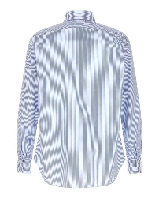 Finamore 1925 Blue Napoli Shirt for men