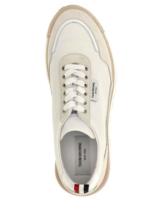 Thom Browne Natural Alumni Trainer Sneakers for men
