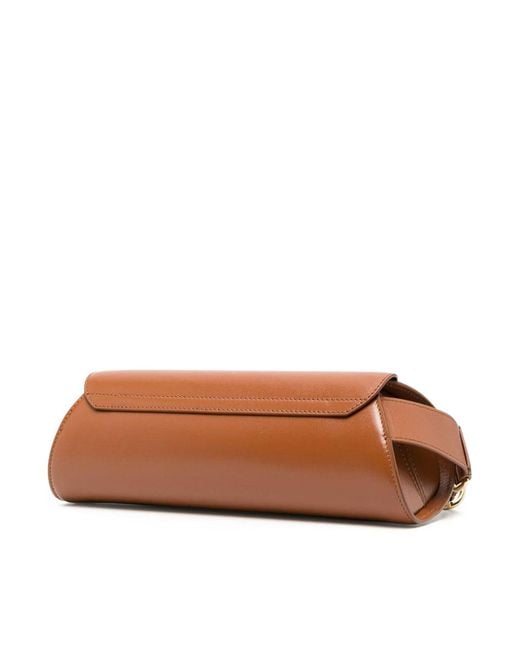 Jil Sander Brown Leather Bag