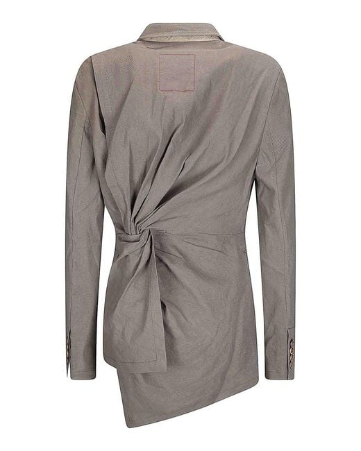 Uma Wang Gray Elegant Tailored Jacket