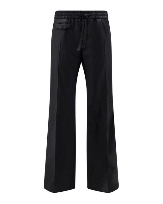 Dolce & Gabbana Black Virgin Wool Trousers for men