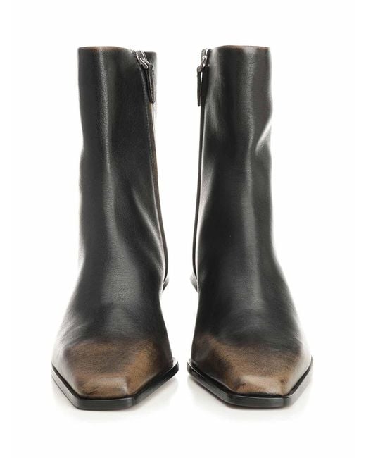 Paris Texas Black Ankle Boots