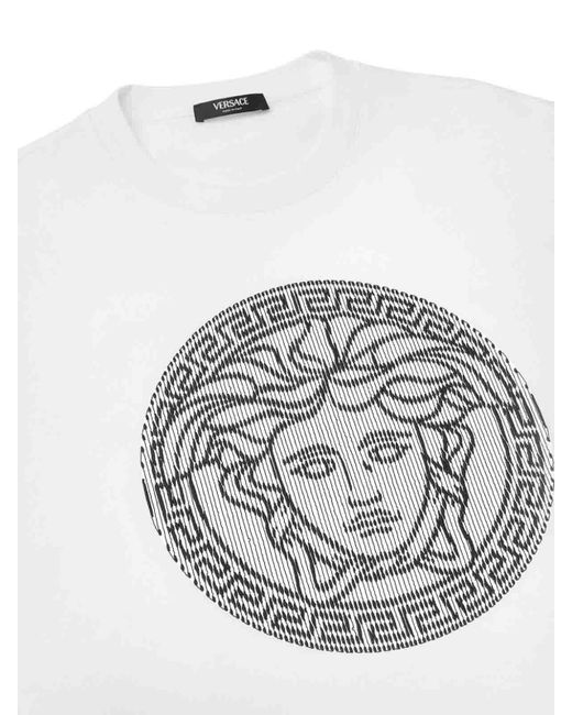 Versace White T-shirt With Print for men