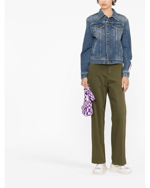 Golden Goose Deluxe Brand Blue Golden W's Regular Jacket Medium Stone Washed Denim