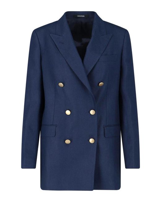 Tagliatore Blue J-Jasmine Double-Breasted Blazer