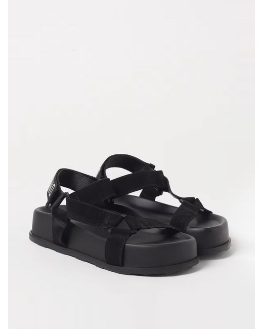 Moschino Black Low Logo Sandal