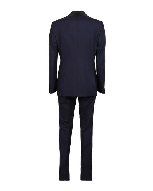 Tom Ford Blue Breasted Wool Tuxedo Suit for men
