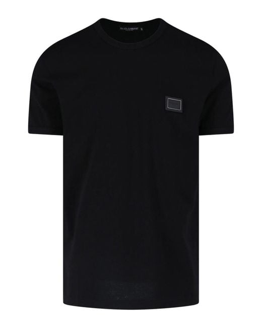 Dolce & Gabbana Black Logo T-Shirt for men